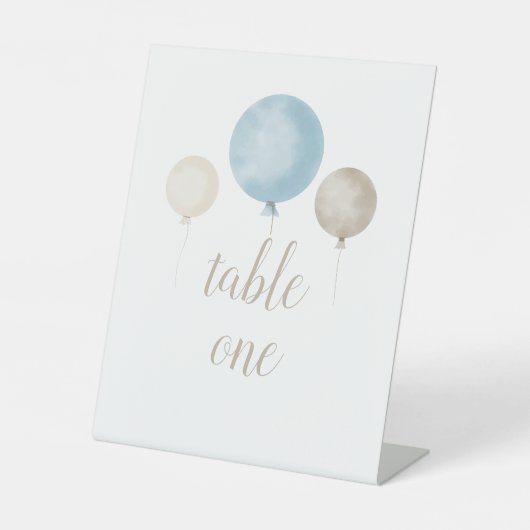 Tabelteken ballonWaterverf Baby shower Reclamebord Met Voetstuk (Voorkant)