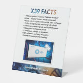 Tabelteken - feiten reclamebord met voetstuk (Voorkant)