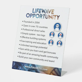 Tabelteken - Kansen Reclamebord Met Voetstuk