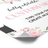 Tabelteken voor afgelopen koe poster (Hoek)