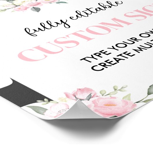 Tabelteken voor afgelopen koe poster (Hoek)