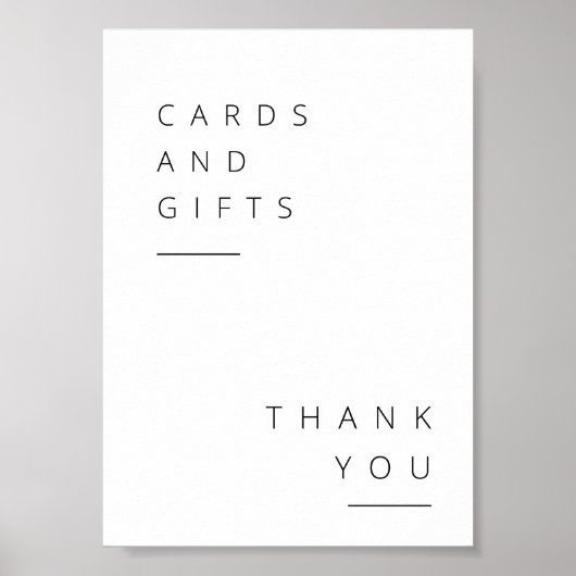 Tabelteken voor cadeaus poster (Voorkant)