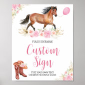 Tabelteken voor paarden en thuisdagen poster (Voorkant)