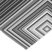 Tabeluitvoerder op zwarte, witte en grijze vierkan korte tafelloper (Hoek)