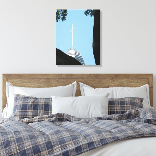 Tabernacle Cross - Martha's wijngaard Canvas Afdruk (Insitu (Slaapkamer))