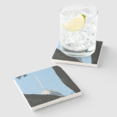 Tabernacle Cross - Martha's wijngaard Stenen Onderzetter (Zijkant)