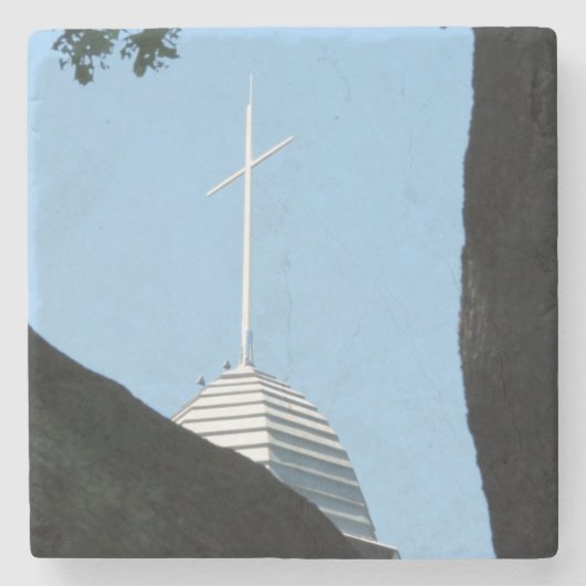 Tabernacle Cross - Martha's wijngaard Stenen Onderzetter (Voorkant)