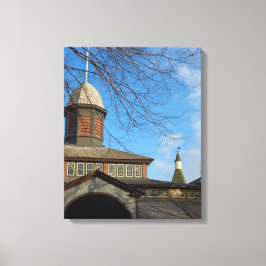 Tabernacle en Church Steeple - Martha's wijntuin Canvas Afdruk