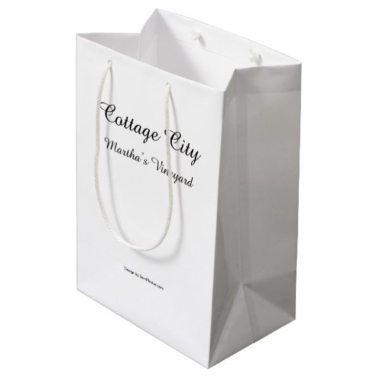 Tabernacle en Church Steeple - Martha's wijntuin Medium Cadeauzakje (Achterkant Gekanteld)