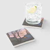 Tabernacle en Church Sunrise - Martha's wijntuin Stenen Onderzetter (Zijkant)