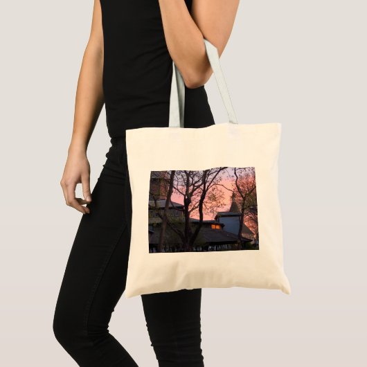 Tabernacle en Church Sunrise - Martha's wijntuin Tote Bag (Voorkant (product))
