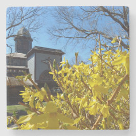 Tabernacle en Forsythia - Martha's wijngaard Stenen Onderzetter