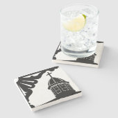 Tabernacle en Gingerbrood - Martha's wijngaard Stenen Onderzetter (Zijkant)