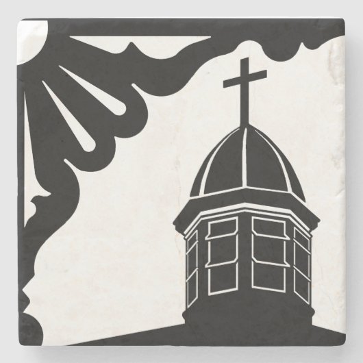 Tabernacle en Gingerbrood - Martha's wijngaard Stenen Onderzetter (Voorkant)