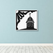 Tabernacle en Gingerbrood - Martha's wijntuin Can Canvas Afdruk (Insitu (Houten vloer))