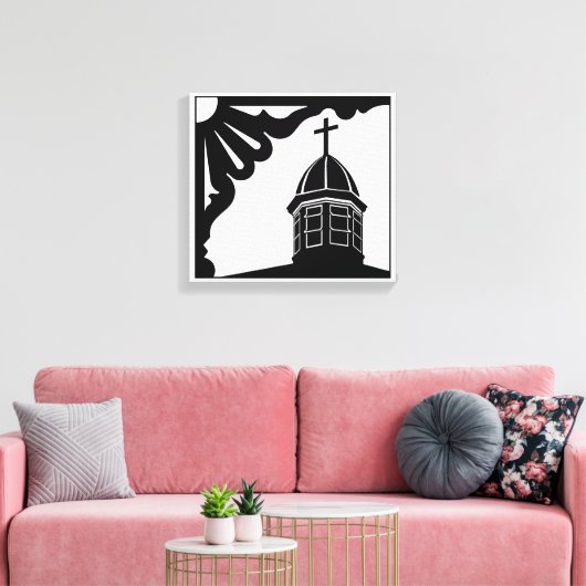 Tabernacle en Gingerbrood - Martha's wijntuin Can Canvas Afdruk (Insitu (Woonkamer))