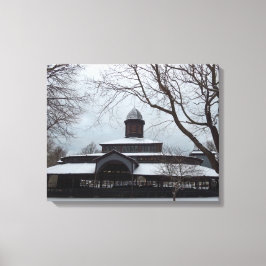 Tabernacle en Sneeuwgrijze hemden - Martha's wijng Canvas Afdruk