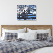 Tabernacle Morning After Snow - Martha's wijntuin Canvas Afdruk (Insitu (Slaapkamer))