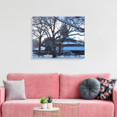 Tabernacle Morning After Snow - Martha's wijntuin Canvas Afdruk (Insitu (Woonkamer))