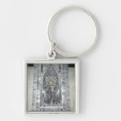 Tabernakel met vier kruipende heiligen sleutelhanger (Voorkant)