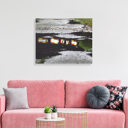 Tabernakelvensterreflectie - Martha's wijntuin Canvas Afdruk (Insitu (Woonkamer))