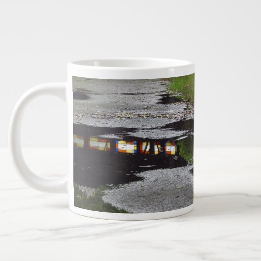 Tabernakelvensterreflectie - Martha's wijntuin Grote Koffiekop (Links)