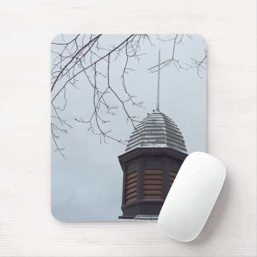 Tabernakskruis in sneeuw - Martha's wijntuin Muismat (Met muis)