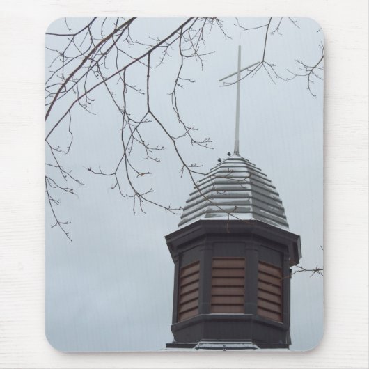 Tabernakskruis in sneeuw - Martha's wijntuin Muismat (Voorkant)