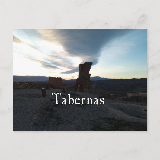 Tabernas Moorse kasteel ruïne Briefkaart (Voorkant)
