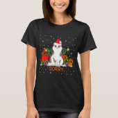 Tabi Cat Xmas Sorry kerst T-shirt (Voorkant)