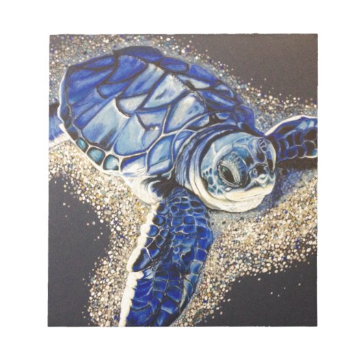 Tabin de baby zee schildpad notitieblok (Voorkant)