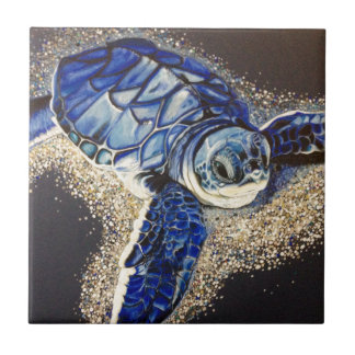 Tabin de baby zee schildpad tegeltje