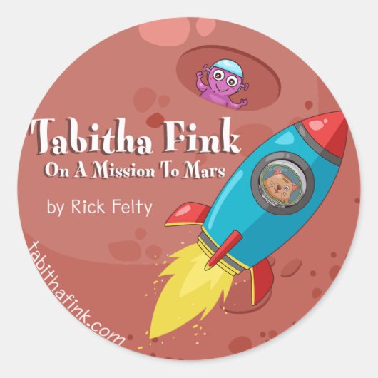 Tabitha Fink Mars Stickers (Voorkant)