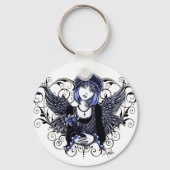 "Tabitha" Gothic Guardian Angel Sleutelhanger (Voorkant)