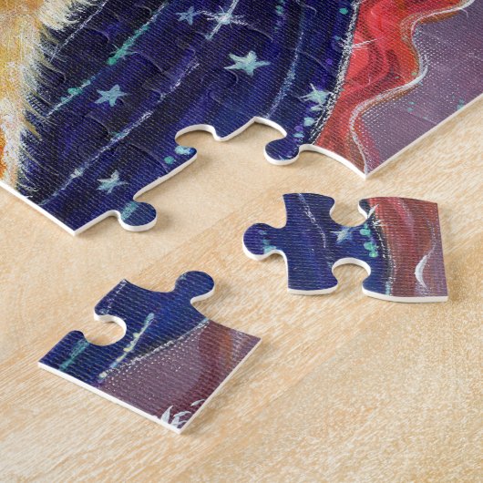 Tabitha Halloween heks- en Kat-puzzel door Renee Legpuzzel (Zijkant)