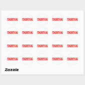 Tabitha Stamp Ronde Sticker (Vel)