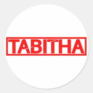 Tabitha Stamp Ronde Sticker
