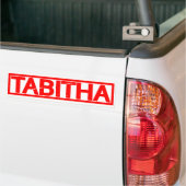 Tabitha Stempel Bumpersticker (Op Truck)