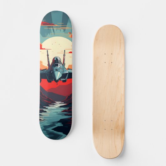 Tabla de skate Aeronave militar de combate Persoonlijk Skateboard (Voorkant)