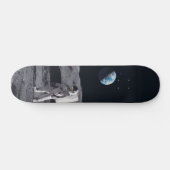 Tabla de Skate Astronauta en la Luna Persoonlijk Skateboard (Horizontaal)