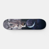 Tabla de Skate Astronauta en la Luna Persoonlijk Skateboard (Horizontaal)