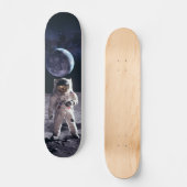 Tabla de Skate Astronauta en la Luna Persoonlijk Skateboard (Voorkant)
