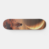 Tabla de Skate Astronauta en Luna de Saturno Persoonlijk Skateboard (Horizontaal)