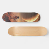 Tabla de Skate Astronauta en Luna de Saturno Persoonlijk Skateboard (Horizontaal)