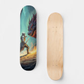 Tabla de Skate Caballero Medieval contra Monstruo Persoonlijk Skateboard (Voorkant)