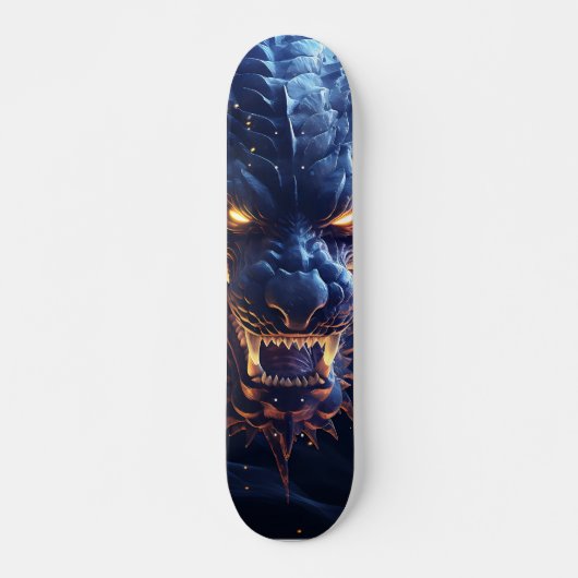 Tabla de Skate Demoníaco dragón azul Persoonlijk Skateboard (Voorkant)