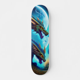Tabla de Skate Dragones Siameses Persoonlijk Skateboard