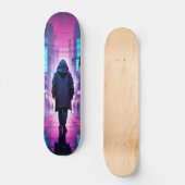 Tabla de Skate Figura de Espalda Encapuchada Persoonlijk Skateboard (Voorkant)