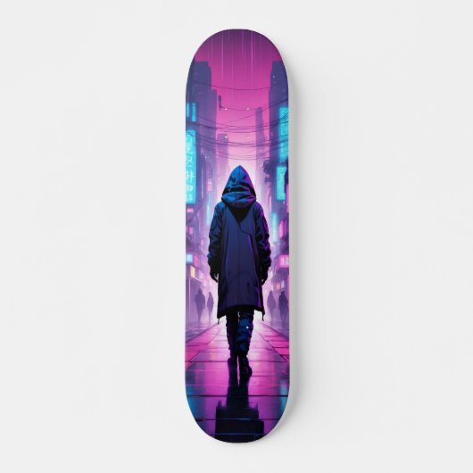Tabla de Skate Figura de Espalda Encapuchada Persoonlijk Skateboard (Voorkant)
