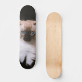 Tabla de Skate Gatico Peludo de Ojos Azules Persoonlijk Skateboard (Voorkant)